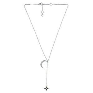 Lili Claspe Silver Plated Rope the Moon Lariat NWT